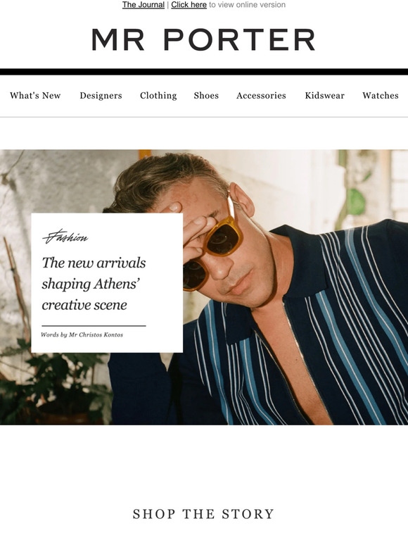 Mr Porter Email Newsletters: Shop Sales, Discounts, and Coupon Codes