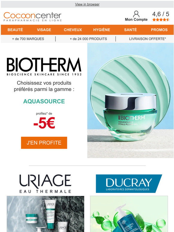Cocooncenter 5€ sur Biotherm Aquasource 🔥 Milled