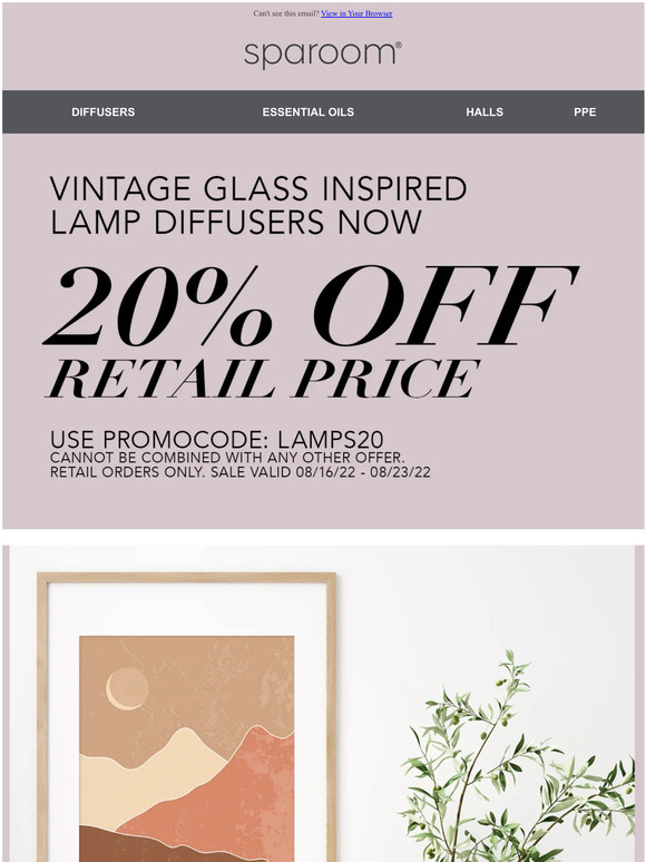 SpaRoom Delightfully Designed Lamp Diffusers Milled