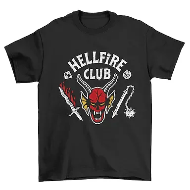 Inspired by Stranger Things Eleven Hellfire Club T-shirt Anime 100% Polyester Anime Harajuku Graphic Kawaii T-shirt For Men's / Women's / Couple's