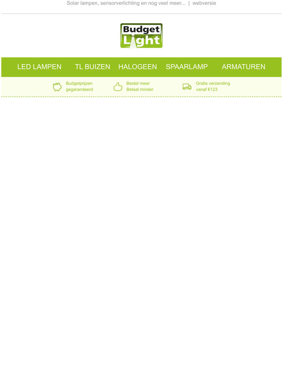 Langer buiten met Budgetlight!