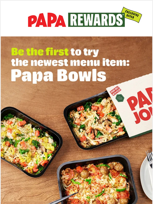 Let Papa John's do your cooking this Thursday with Papa's Meal Savers!  Enjoy six delicious Bundles as low as P399 and our Buy One Get One…