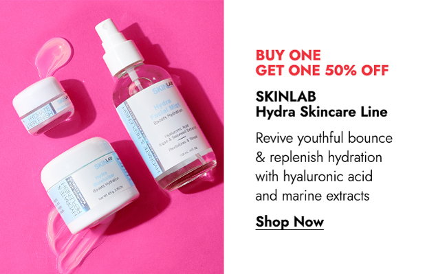 BUY ONE GET ONE 50% OFF - SKINLAB Hydra Skincare Line - Shop Now