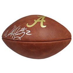 Derrick Henry Autographed Signed Alabama Crimson Tide Wilson NCAA Gold A Football - Certified Authentic
