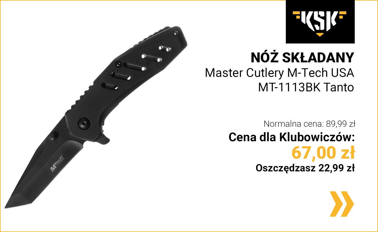 Nóż składany Master Cutlery M-Tech USA MT-1113BK Tanto