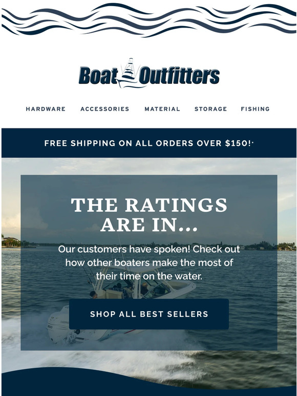 Boat Outfitters The customer ratings are in... Milled