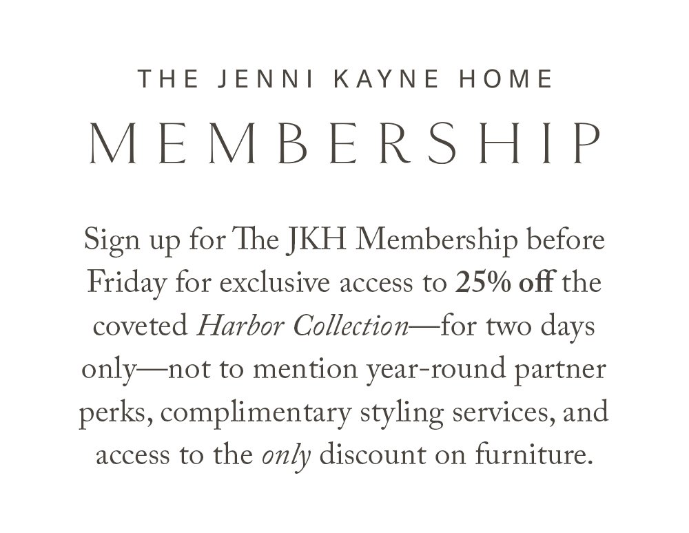 The Jenni Kayne Home Membership