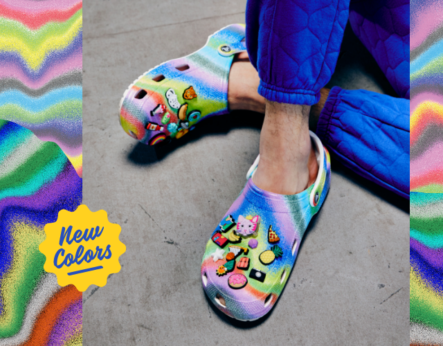 Sprayed Customized Crocs Crocs: Go bigger and brighter in NEW Spray Dye | Milled