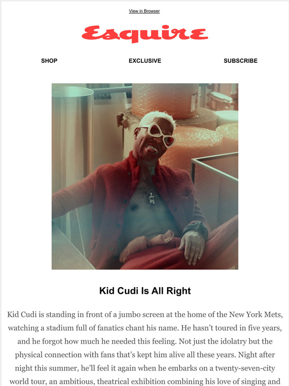 esquire Kid Cudi's Most Revealing Interview Ever Milled