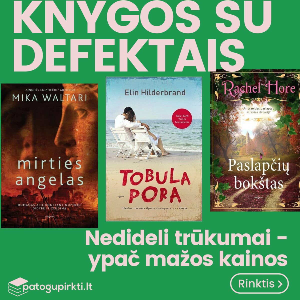 PatoguPirkti: Nuolaidos Kodas Bei Knygų Su Defektais Pasiūlymas! ⚠️ 🔔 ...