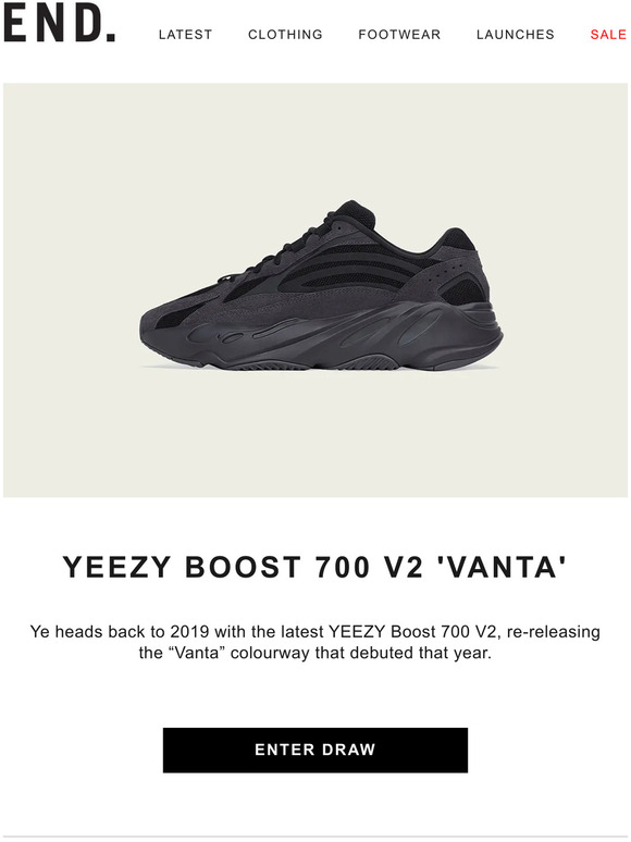 YEEZY Boost 700 V2 'Vanta' - Register now