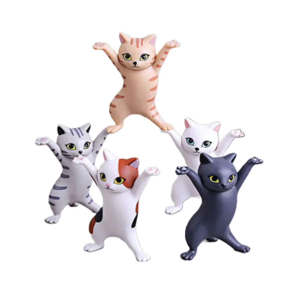 Image of Dancing Cat Stand for AirPods/Pen- Set of 5