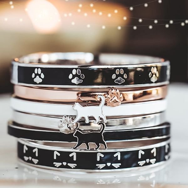 Cat Bangle Bracelet Collection