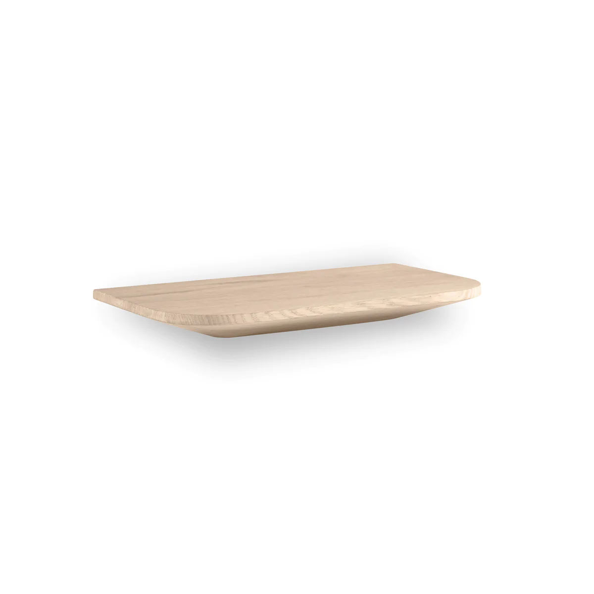 Light Wall Shelf 40cm - Whitewash Oak - Timber / Natural / Wall Mounting Required