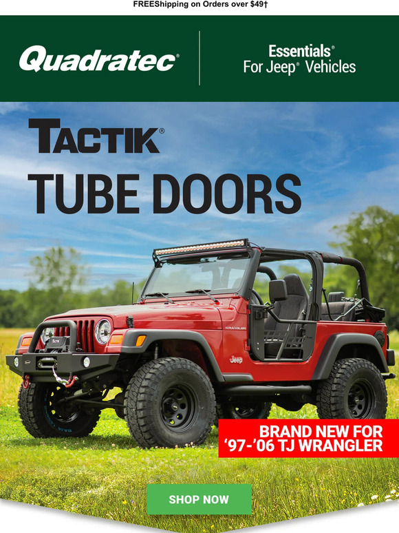 Quadratec Affordable Tube Doors by Tactik Milled