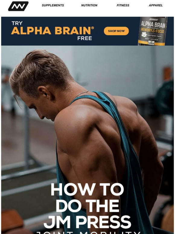 Onnit How to Properly Do the JM Press to Get Stronger & Bigger Milled