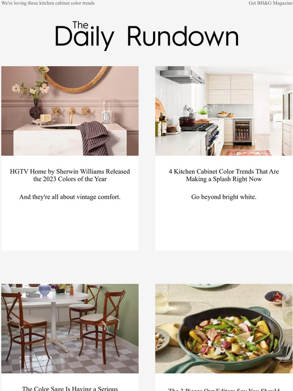 Better Homes and Gardens HGTV Home by Sherwin Williams Released the