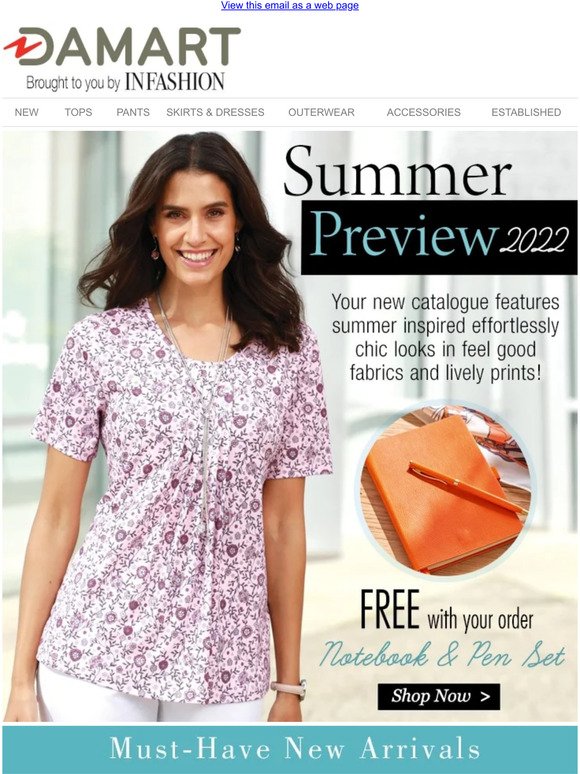 Damart Australia: Summer Preview 2022 | NEW Catalogue is Out Now | Milled