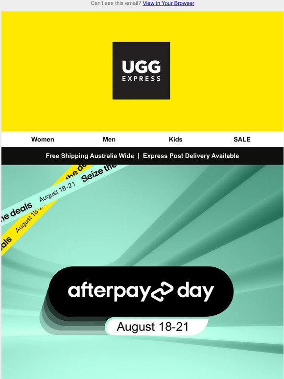 AFTERPAY DAY SALE IS HERE