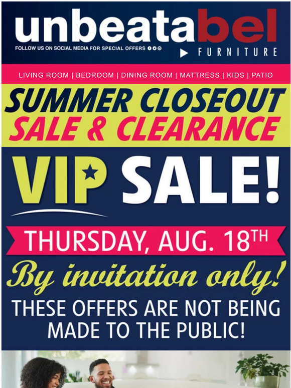 Summer Closeout Sale & Clearance 900 Rooms $999 & Under