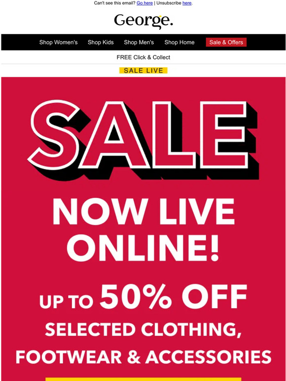 at Asda 🥳 50 SALE the best email you’ll read all day. Milled