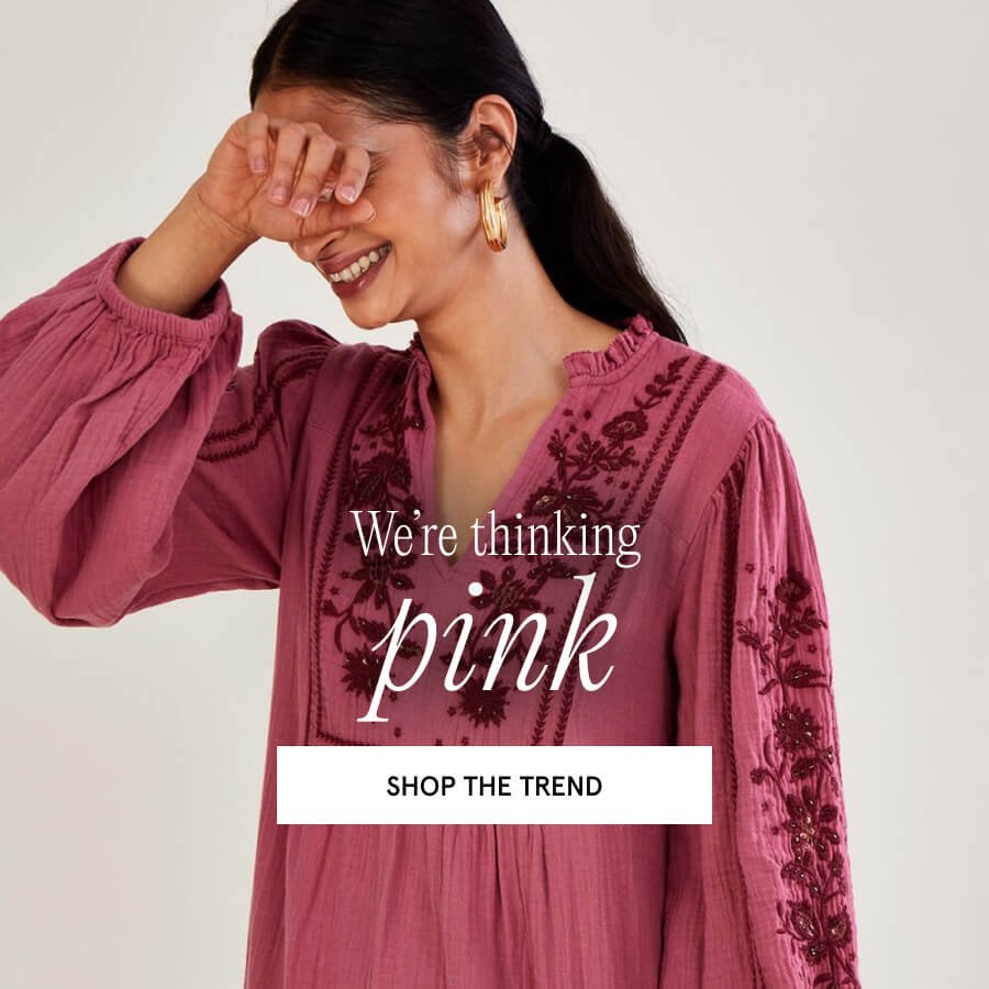 We're thinking pink. SHOP THE TREND
