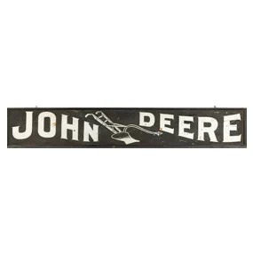 8' John Deere One-Bottom Walking Plow Wood Smaltz Sign