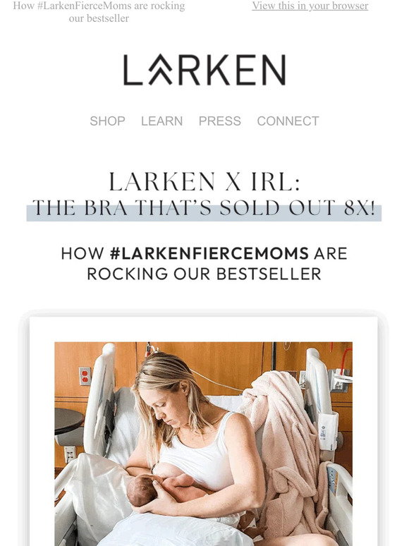 Larken: Back In Stock: Larken X Bra!
