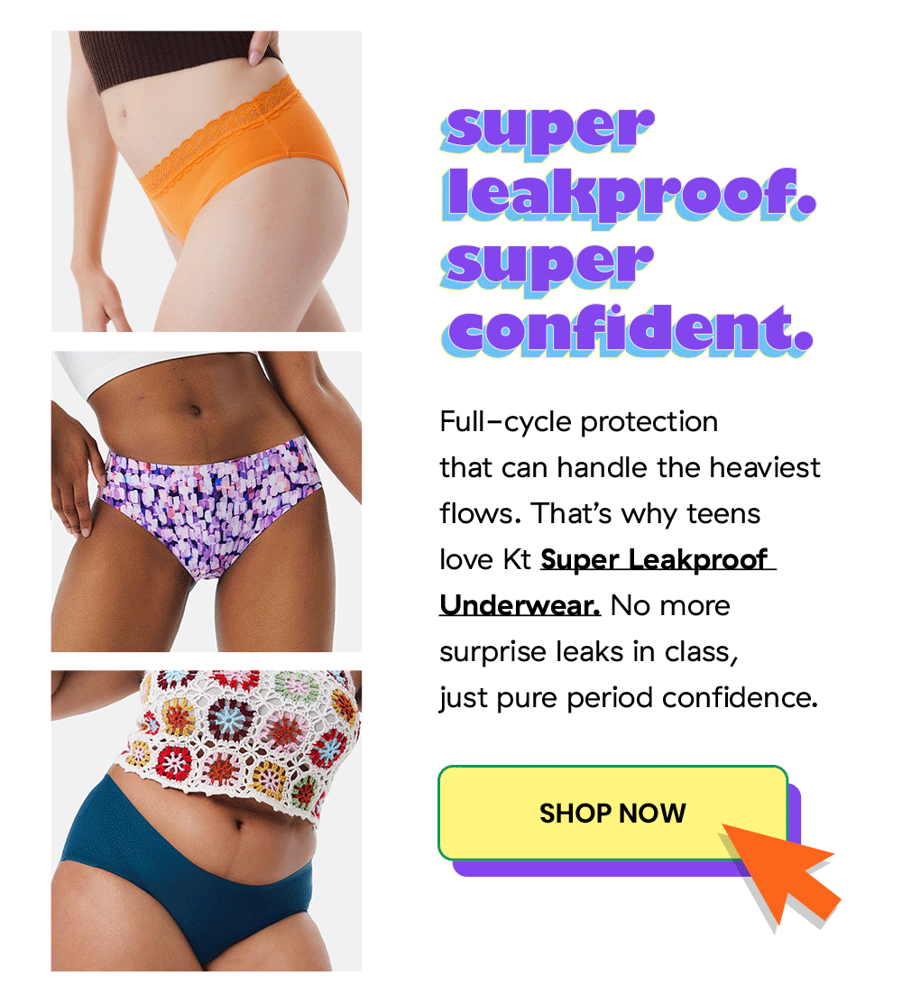 Kt by Knix: super leakproof was made for school