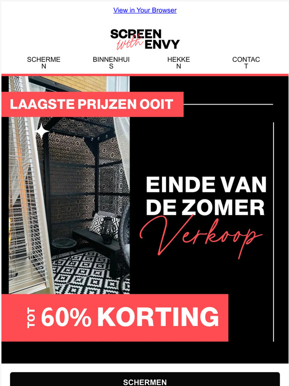 Einde van de zomer uitverkoop is hier!