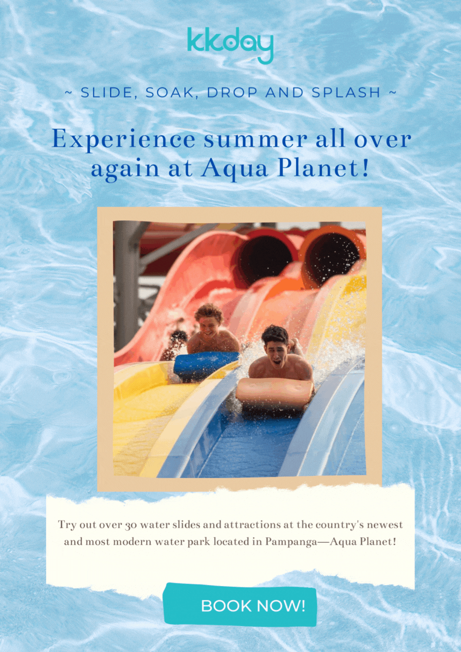 KKday APAC Slide, soak, drop, and splash in Pampanga's massive water