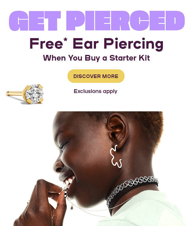 Claire's Did someone say FREE ear piercing? Just buy a starter kit
