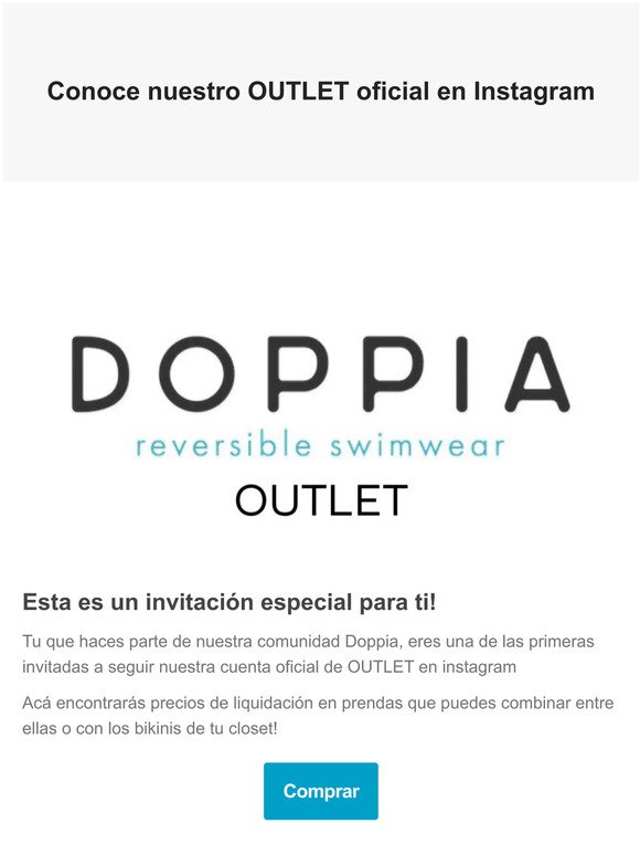Ya conoces Doppia Outlet? 💯
