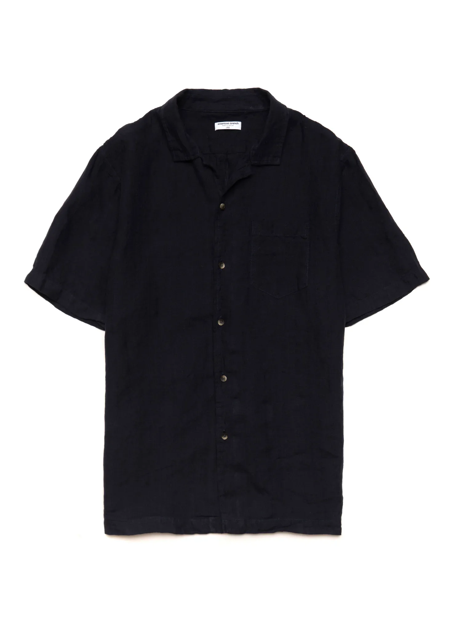 Image of Linen Camp Collar Button Up