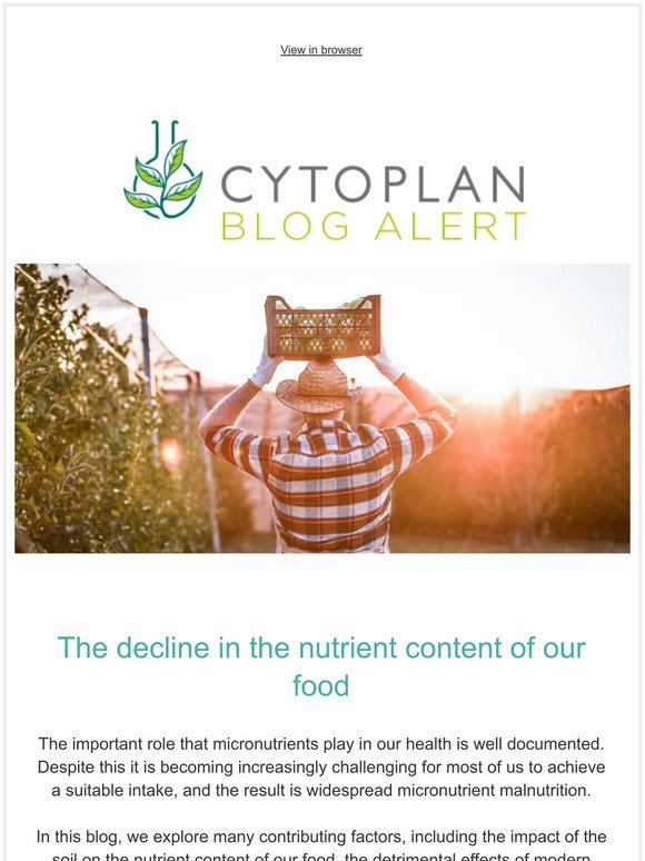 The decline in the nutrient content of our food