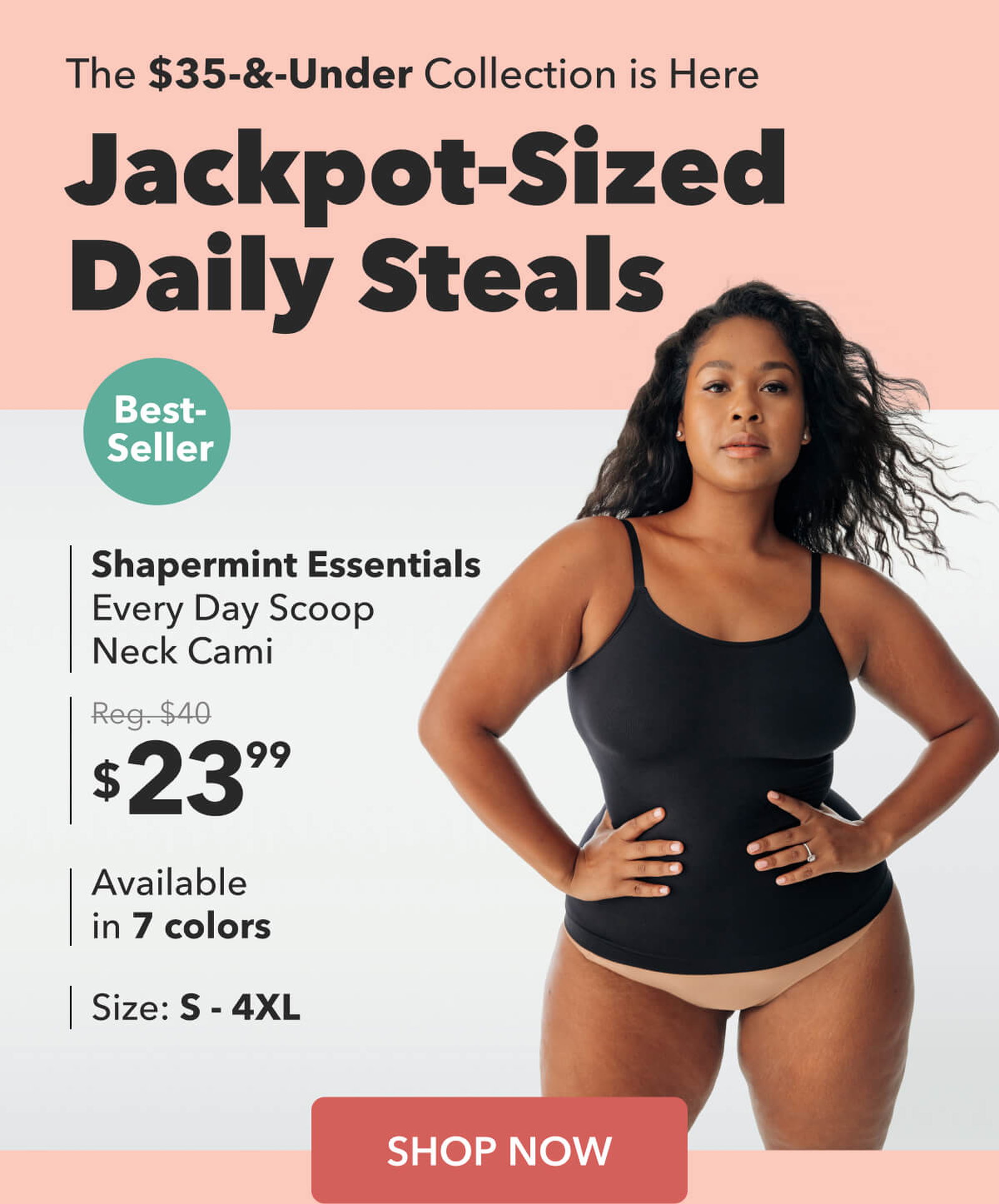 Check out our Shapermint Essentials All Day Every Day Scoop Neck Cami