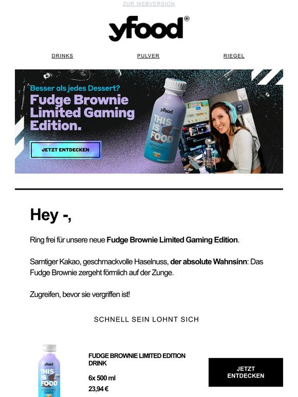 NEU! Fudge Brownie Limited Gaming Edition.