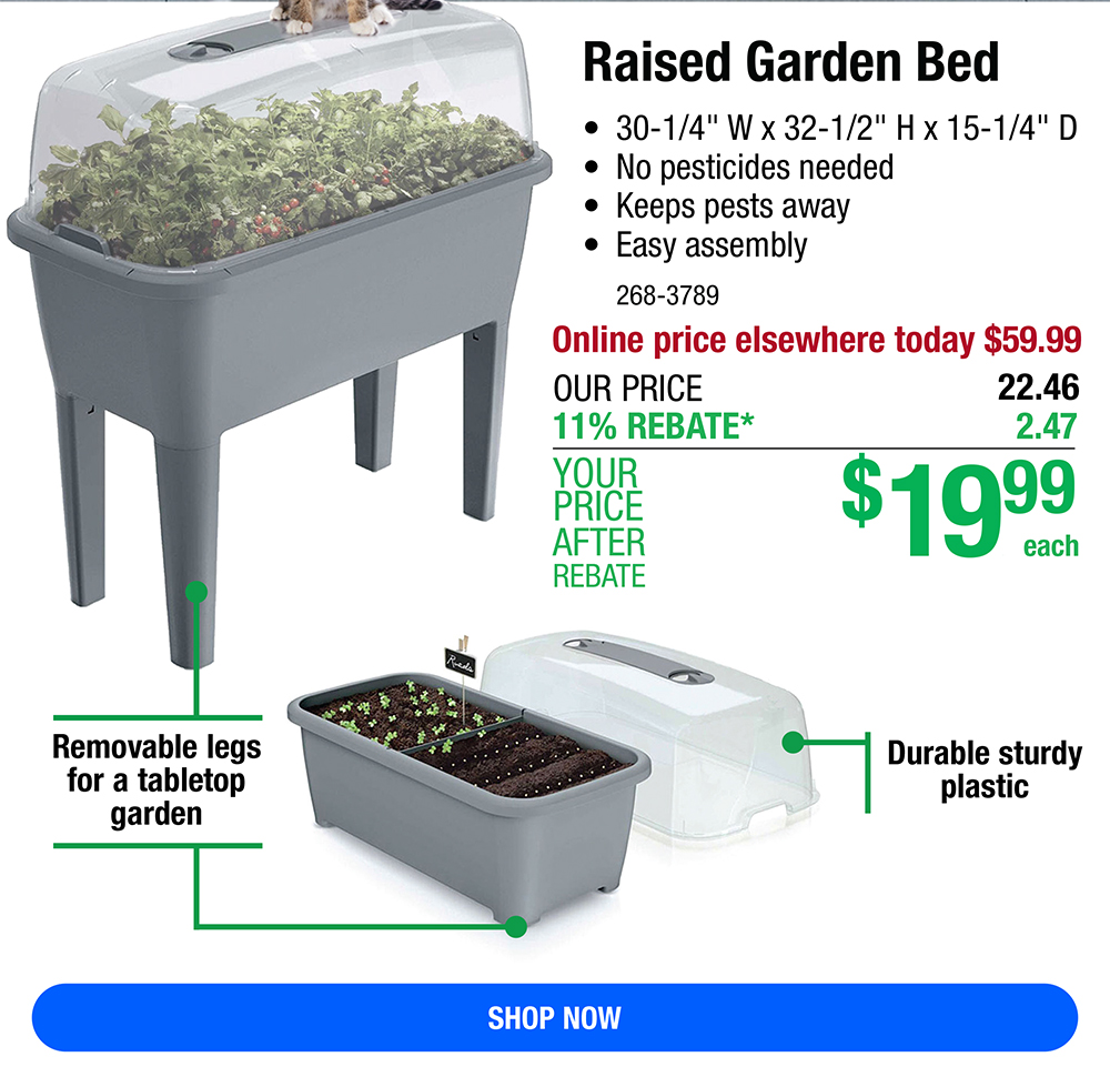 Menards Buzzy® Garden Bed, ONLY 19.99! Milled