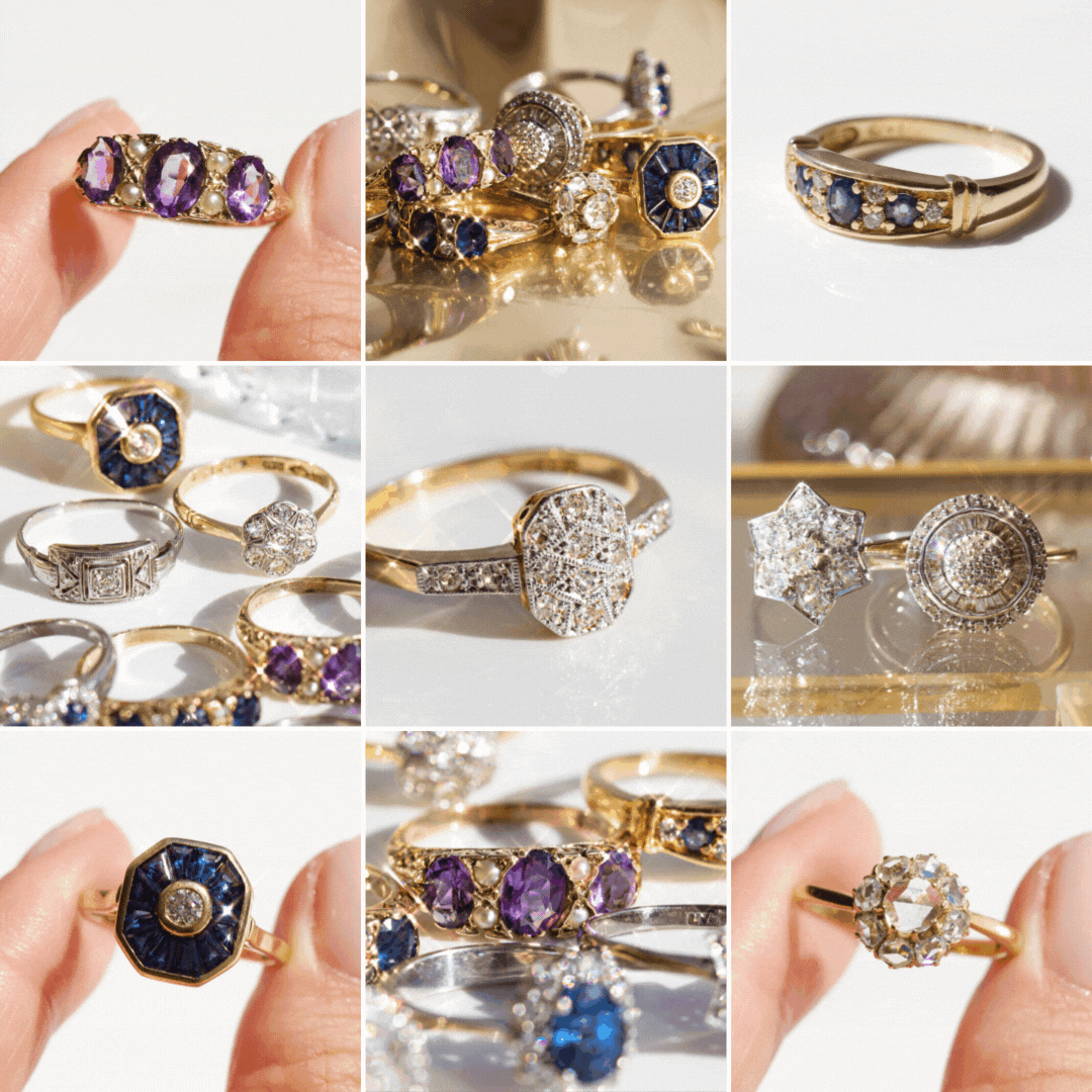 Carrie Elizabeth exclusive VINTAGE RINGS