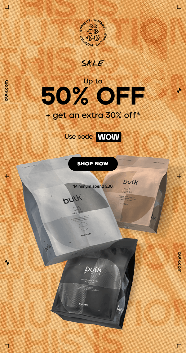 Up to 50% off + get an extra 30% off*