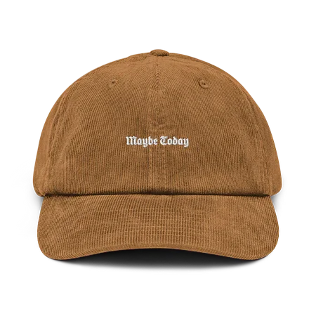 Embroidered Logo Corduroy hat