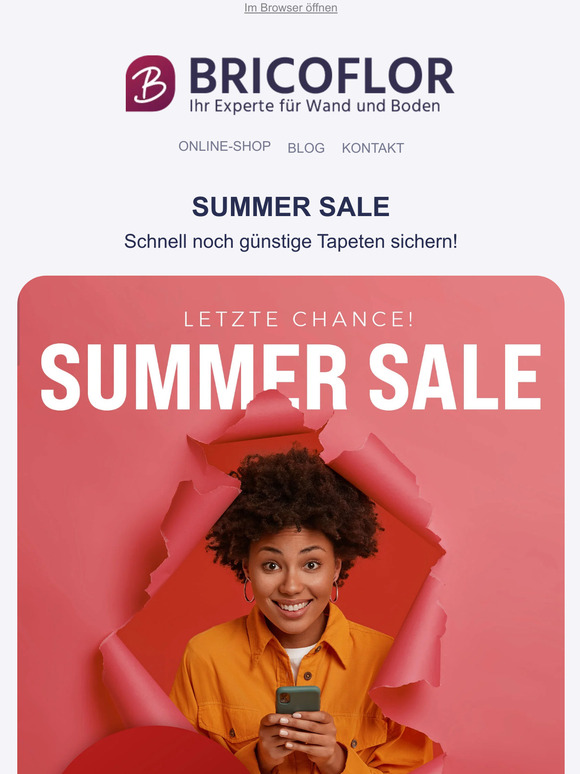 Tapeten im Summer-Sale: letzte Chance!