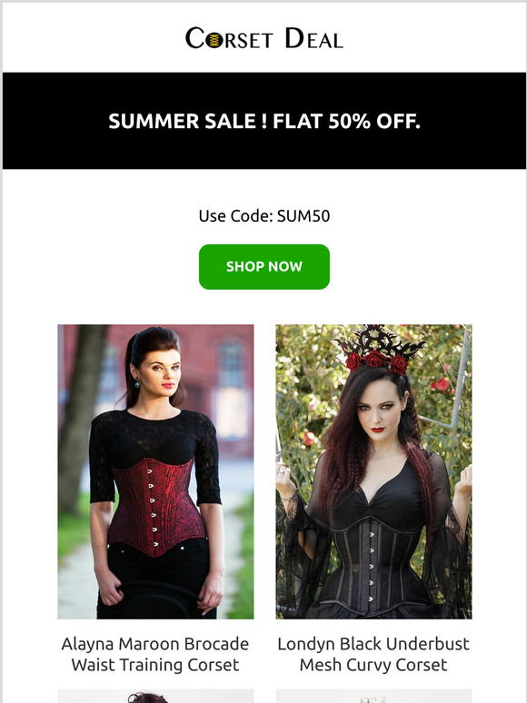 Shop our Steampunk Style, Bespoke Corset, Save 35% on First Order