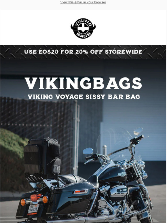 viking premium leather wrapped hard trunk for harley davidson