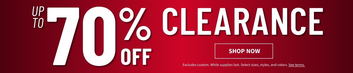 Shop Clearance for up to 70% off