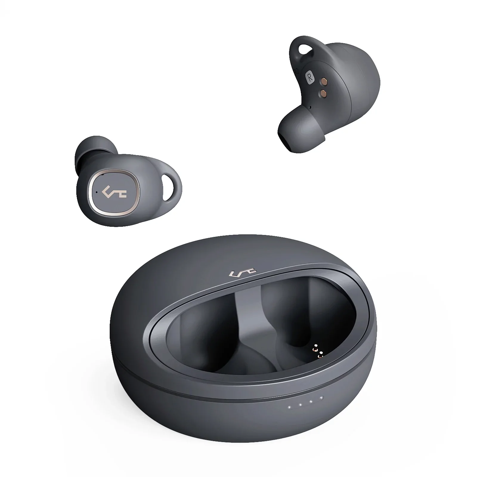Image of AUKEY Wireless Fast Charging Earbuds Volume Control Black