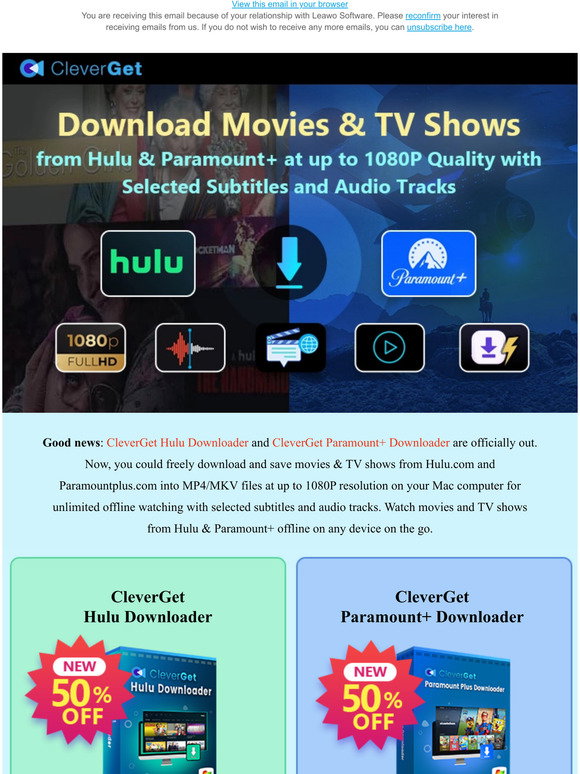 Leawo Software Co., Ltd.: Watch Hulu & Paramount+ Movies/Shows Offline  Freely | Milled