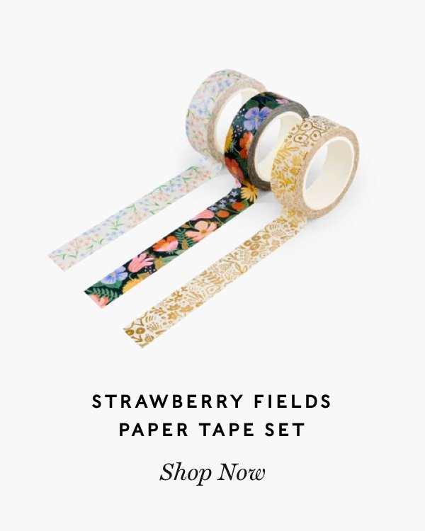 Strawberry Fields Paper Tape Set. Shop Now