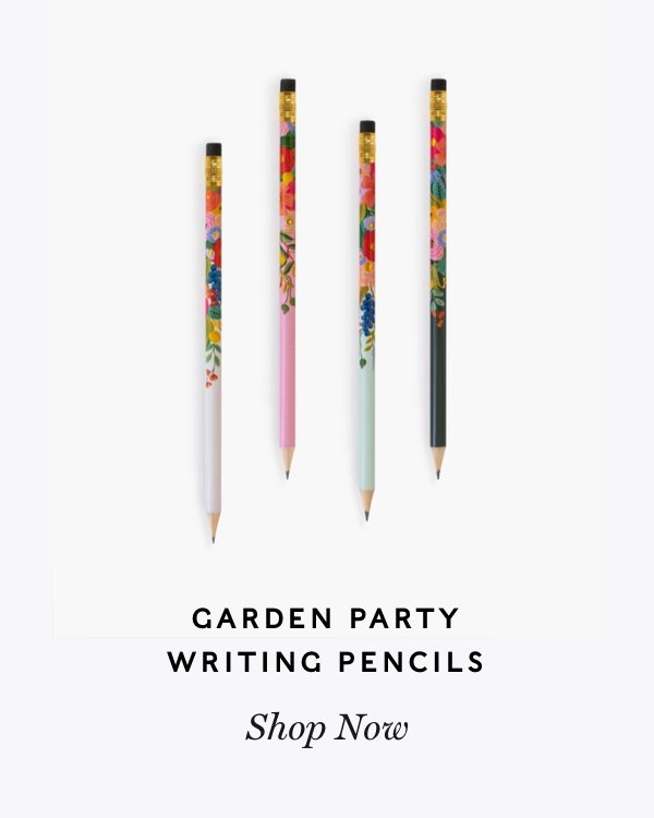 Garden Party Pencils. Shop now