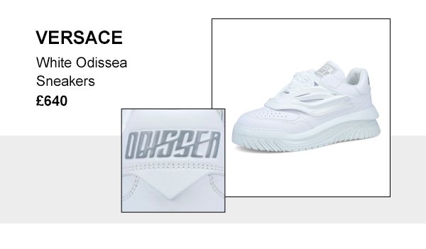 Versace white odissea sneakers